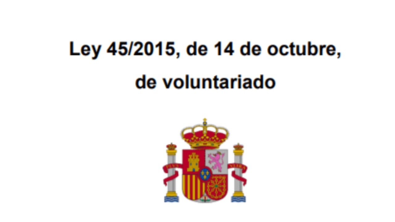Lei 45/2015 de Voluntariado (en Lectura Doado)